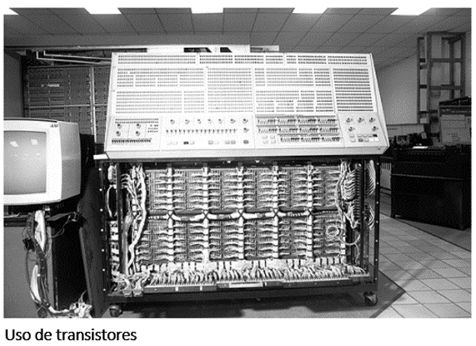 Uso de los transitores en la segunda generación de las computadoras