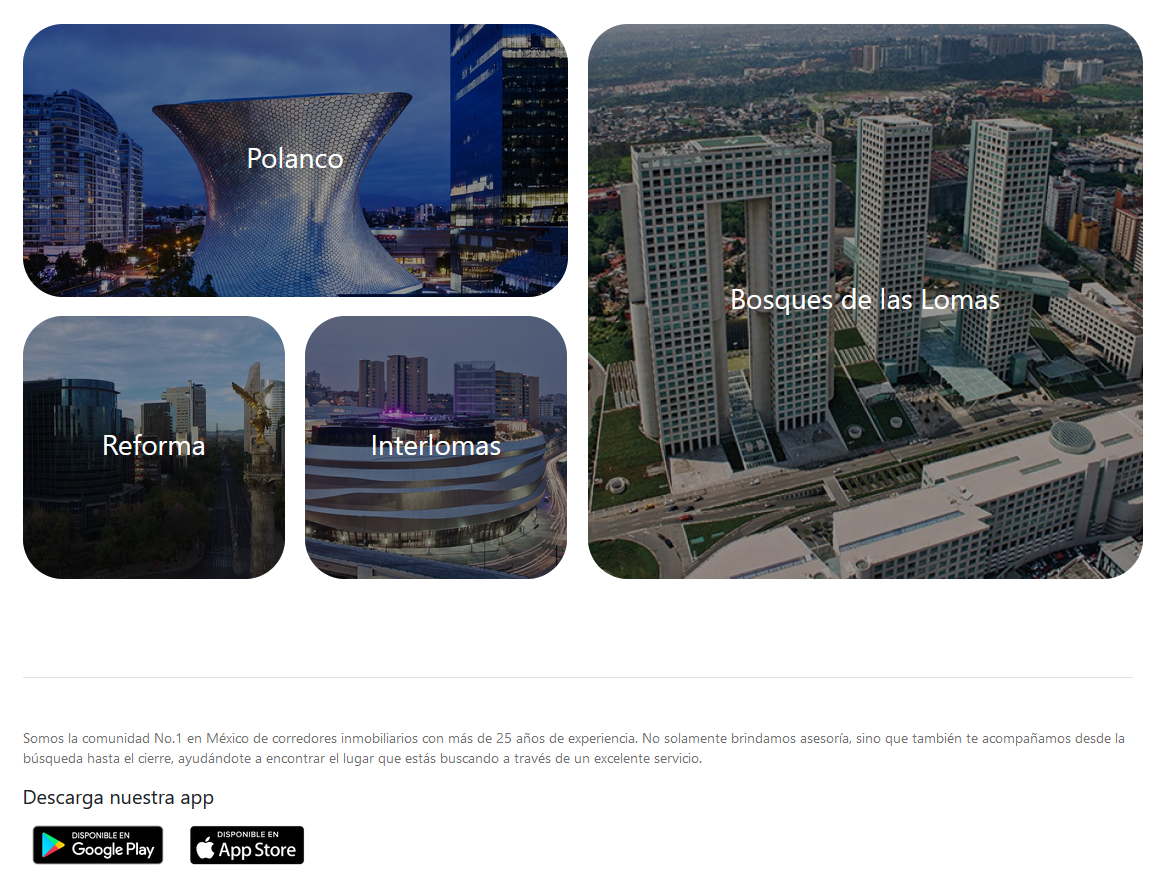 Alternatives for Zillow in México, best websites for Real Estate