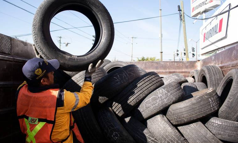 Dónde tirar llantas usadas CDMX