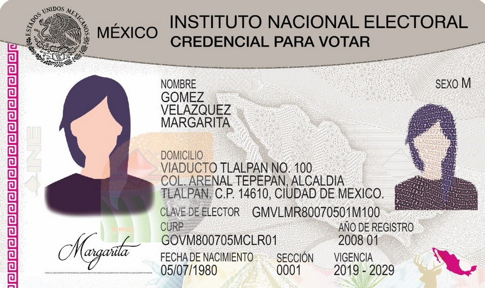 cual es el número exterior e interior en la credencial