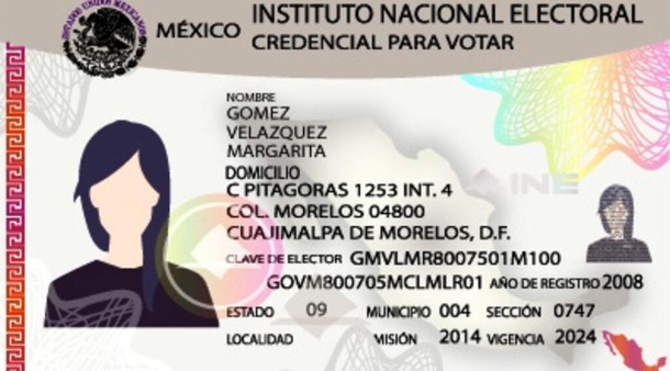 cual es el número interior en la credencial