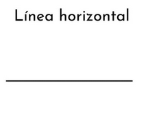 Linea horizontal