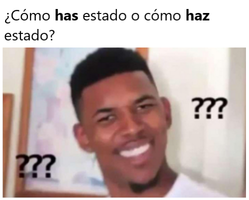 ¿Cómo has estado o como haz estado?